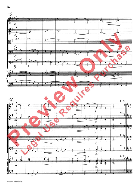 Quinto-Quarto Suite 組曲 總譜 | 小雅音樂 Hsiaoya Music