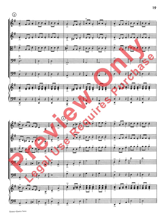 Quinto-Quarto Suite 組曲 總譜 | 小雅音樂 Hsiaoya Music