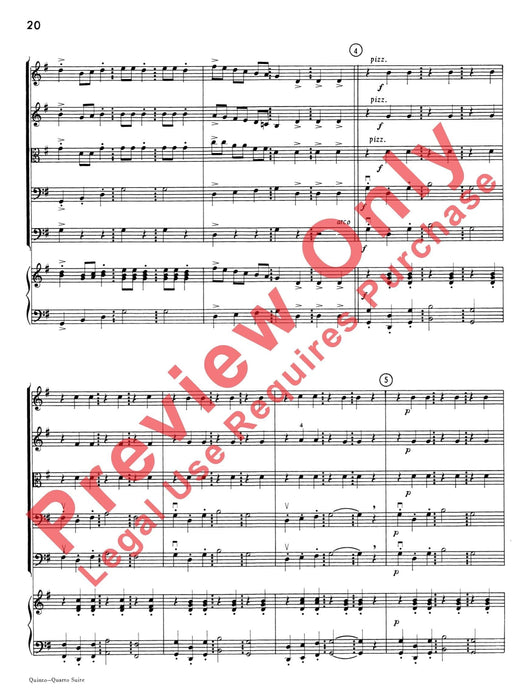 Quinto-Quarto Suite 組曲 總譜 | 小雅音樂 Hsiaoya Music