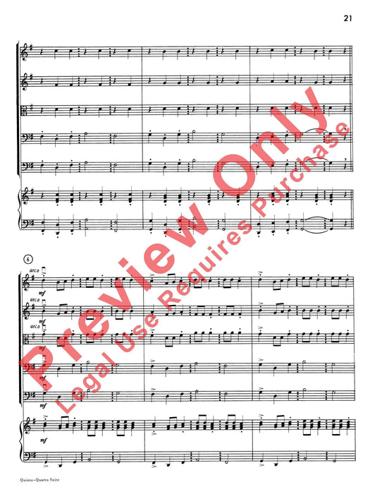 Quinto-Quarto Suite 組曲 總譜 | 小雅音樂 Hsiaoya Music