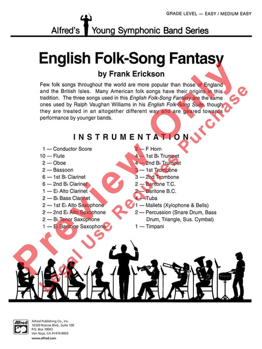 English Folk-Song Fantasy 民謠 總譜 | 小雅音樂 Hsiaoya Music