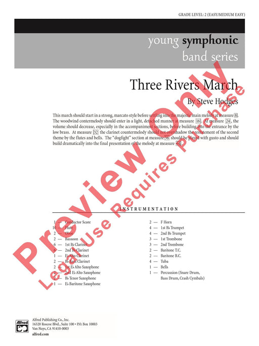 Three Rivers March 進行曲 總譜 | 小雅音樂 Hsiaoya Music