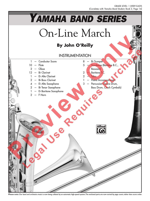 On-Line March 進行曲 總譜 | 小雅音樂 Hsiaoya Music