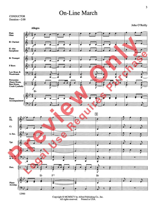 On-Line March 進行曲 總譜 | 小雅音樂 Hsiaoya Music
