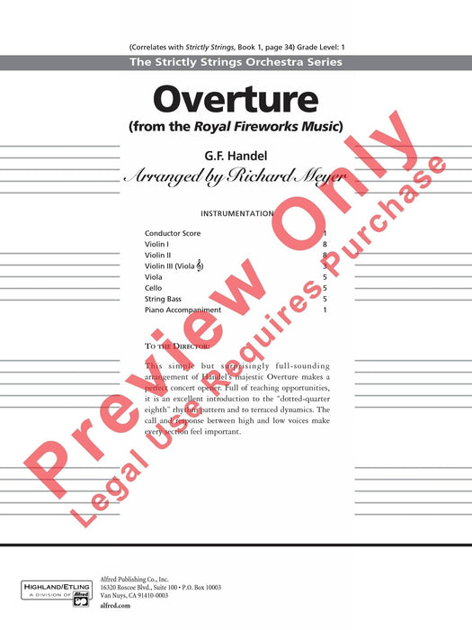 Overture (from Royal Fireworks Music) 韓德爾 序曲 煙火 | 小雅音樂 Hsiaoya Music