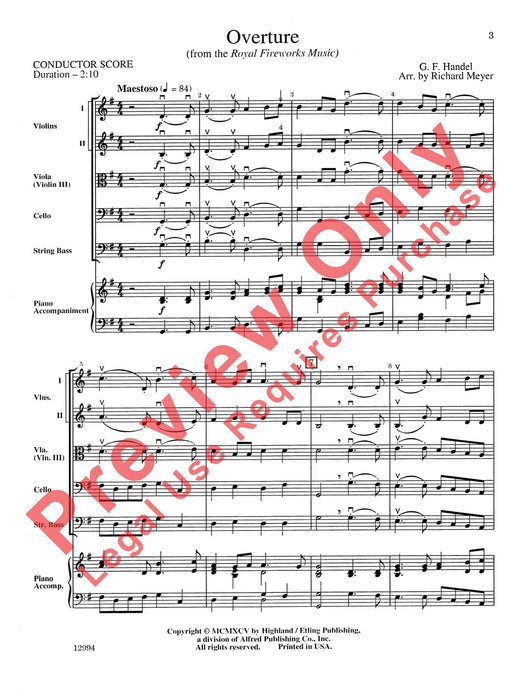 Overture (from Royal Fireworks Music) 韓德爾 序曲 煙火 | 小雅音樂 Hsiaoya Music