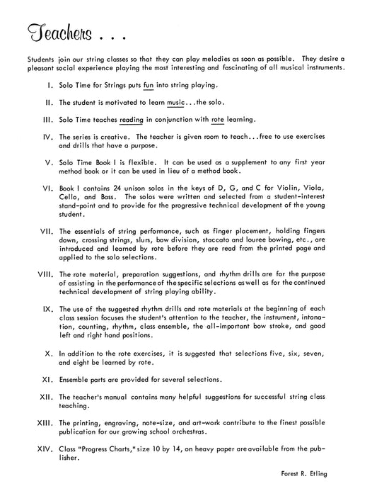 Solo Time for Strings, Book 1 For String Class or Individual Instruction 獨奏 弦樂 | 小雅音樂 Hsiaoya Music