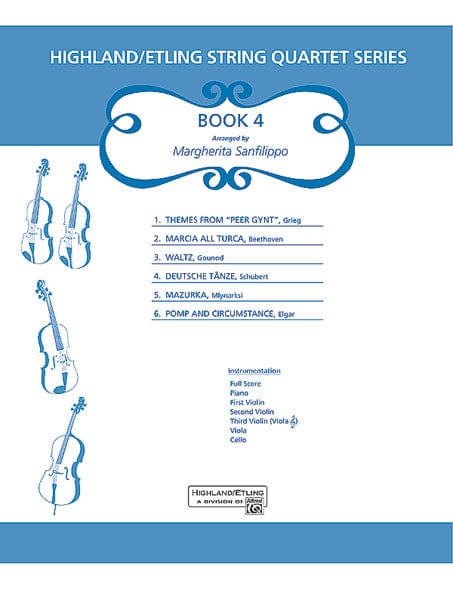 Highland/Etling String Quartet Series: Book 4 弦樂四重奏 | 小雅音樂 Hsiaoya Music