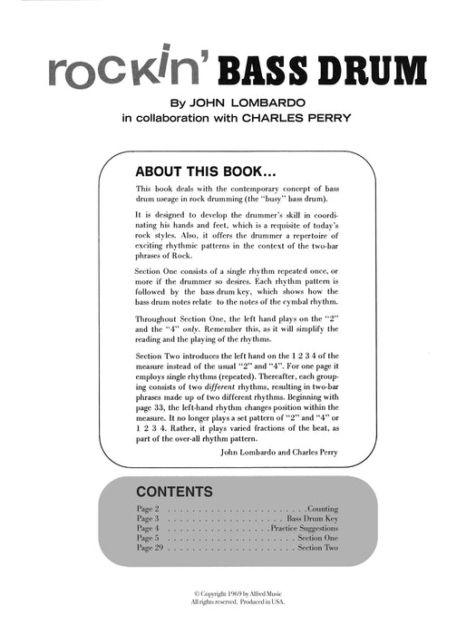 Rockin' Bass Drum, Book 1 A Repertoire of Exciting Rhythmic Patterns to Develop Coordination for Today's Rock Styles 鼓 節奏 | 小雅音樂 Hsiaoya Music