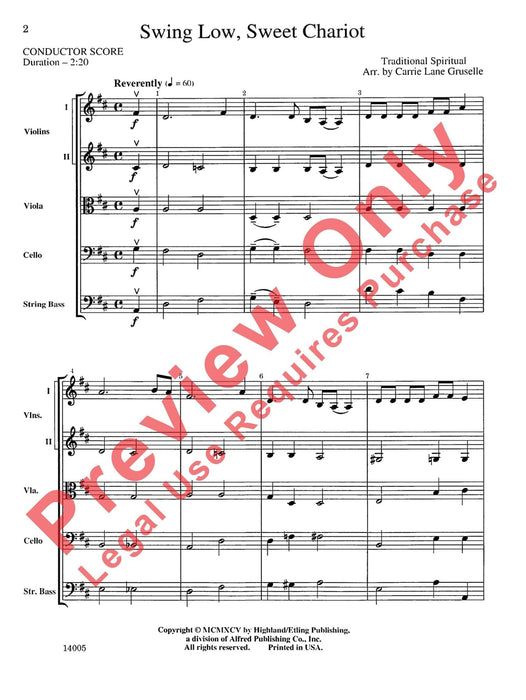 Swing Low, Sweet Chariot 搖擺樂 總譜 | 小雅音樂 Hsiaoya Music