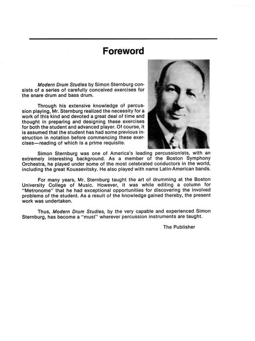 Modern Drum Studies (Revised) A Series of Carefully Conceived Exercises for the Snare Drum and Bass Drum 鼓 練習曲 鼓 | 小雅音樂 Hsiaoya Music