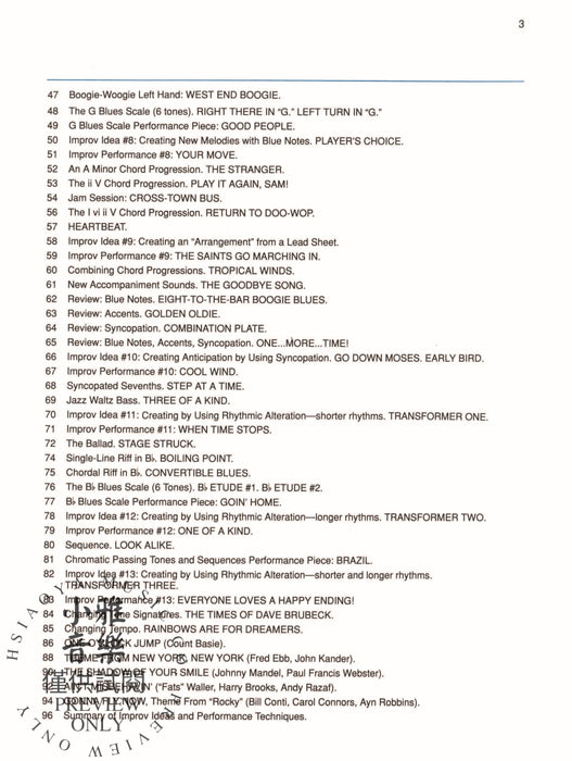 Alfred's Basic Adult Jazz/Rock Course A Complete Approach to Playing on Both Acoustic and Electronic Keyboards 爵士音樂 | 小雅音樂 Hsiaoya Music