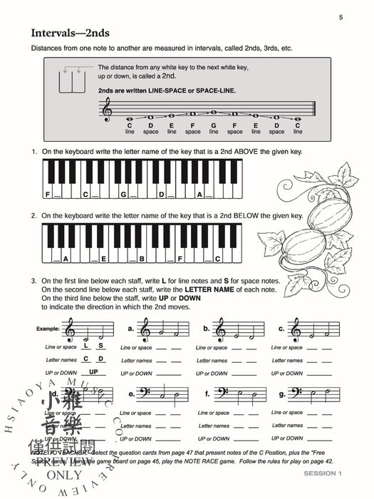Piano Camp, Book 1 Five Sessions of Musical Activities for the Early Elementary Piano Student 鋼琴 | 小雅音樂 Hsiaoya Music