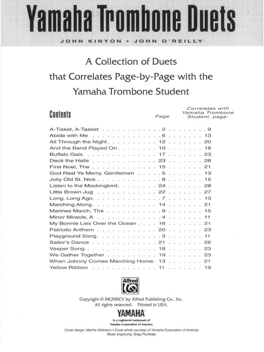 Yamaha Trombone Duets 長號 二重奏 | 小雅音樂 Hsiaoya Music