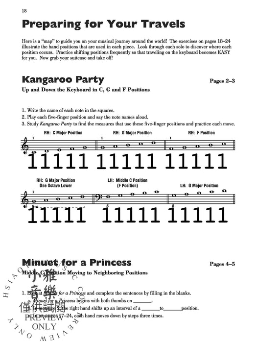 Travelin' Fingers, Book 1 | 小雅音樂 Hsiaoya Music