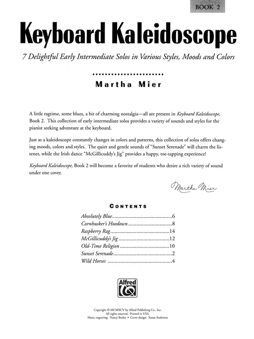 Keyboard Kaleidoscope, Book 2 7 Delightful Early Intermediate Solos in Various Styles, Moods, and Colors 鍵盤樂器 獨奏 | 小雅音樂 Hsiaoya Music