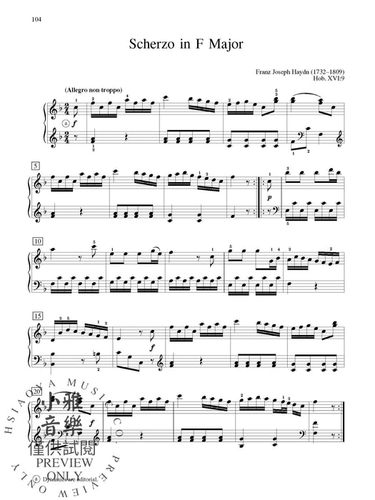 Anthology of Classical Piano Music Intermediate to Early Advanced Works by 27 Composers 古典鋼琴 | 小雅音樂 Hsiaoya Music