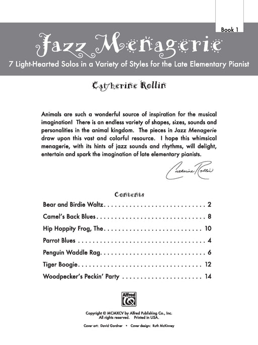 Jazz Menagerie, Book 1 7 Light-Hearted Solos in a Variety of Styles for the Late Elementary Pianist 爵士音樂 獨奏 | 小雅音樂 Hsiaoya Music