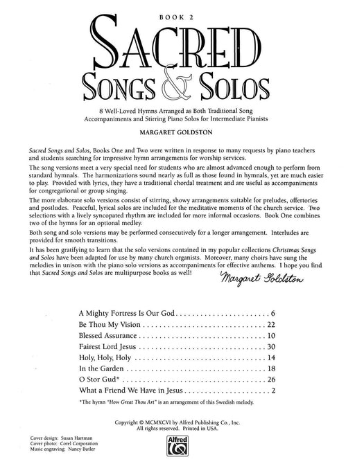 Sacred Songs & Solos, Book 2 8 Well-Loved Hymns Arranged as Both Traditional Song Accompaniments and Stirring Piano Solos for Intermediate Pianists 獨奏 伴奏 鋼琴 獨奏 | 小雅音樂 Hsiaoya Music
