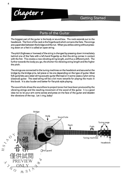 Folk Guitar for Beginners An Easy Beginning Method 民謠吉他 | 小雅音樂 Hsiaoya Music