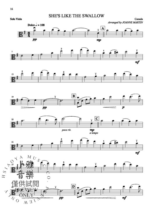 Folk Strings for Solo Instruments 民謠弦樂 獨奏 | 小雅音樂 Hsiaoya Music