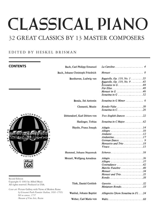 Classical Piano 32 Great Classics by 13 Master Composers 古典鋼琴 | 小雅音樂 Hsiaoya Music