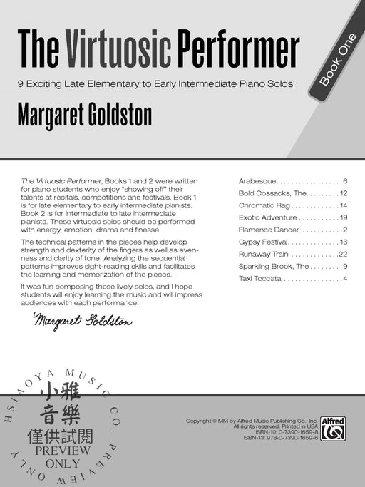 The Virtuosic Performer, Book 1 9 Exciting Late Elementary to Early Intermediate Piano Solos 鋼琴 獨奏 | 小雅音樂 Hsiaoya Music