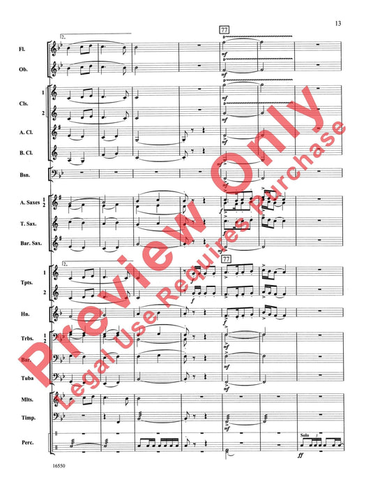 Thames Valley March Percussion and Brass Section Feature 進行曲擊樂器銅管部 總譜 | 小雅音樂 Hsiaoya Music