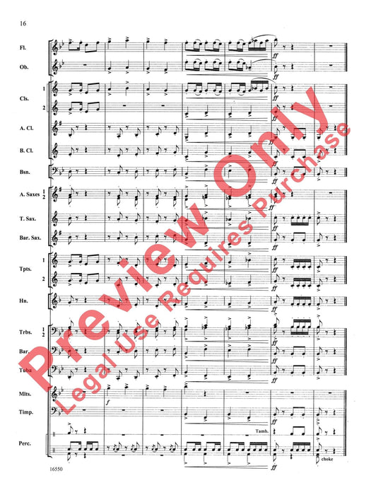 Thames Valley March Percussion and Brass Section Feature 進行曲擊樂器銅管部 總譜 | 小雅音樂 Hsiaoya Music