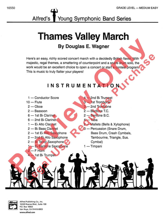 Thames Valley March Percussion and Brass Section Feature 進行曲擊樂器銅管部 總譜 | 小雅音樂 Hsiaoya Music