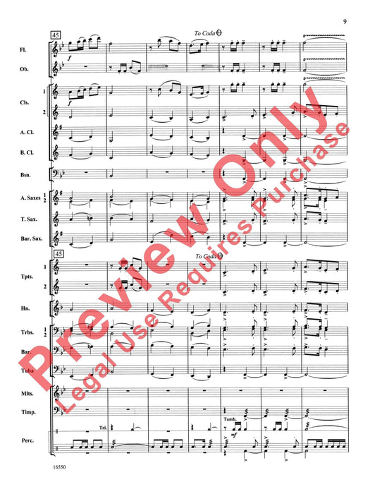 Thames Valley March Percussion and Brass Section Feature 進行曲擊樂器銅管部 總譜 | 小雅音樂 Hsiaoya Music