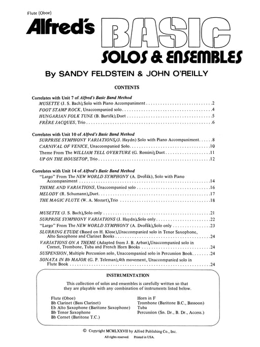 Alfred's Basic Solos and Ensembles, Book 1 獨奏 | 小雅音樂 Hsiaoya Music