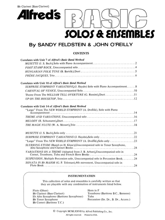 Alfred's Basic Solos and Ensembles, Book 1 獨奏 | 小雅音樂 Hsiaoya Music