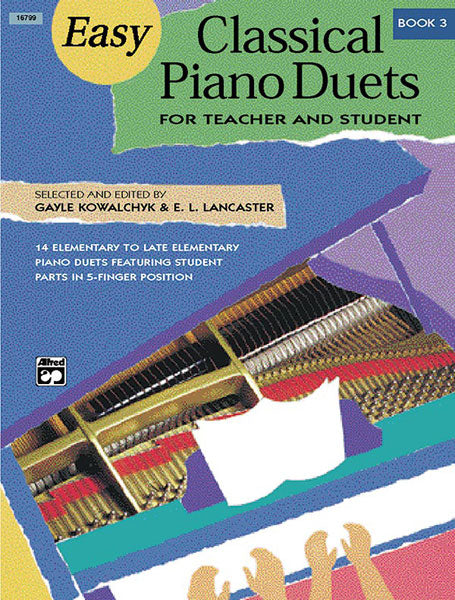 Easy Classical Piano Duets for Teacher and Student, Book 3 古典鋼琴 二重奏 | 小雅音樂 Hsiaoya Music
