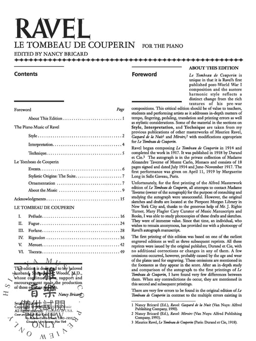 Ravel: Le Tombeau de Couperin 拉威爾摩利斯 庫普蘭之墓 | 小雅音樂 Hsiaoya Music
