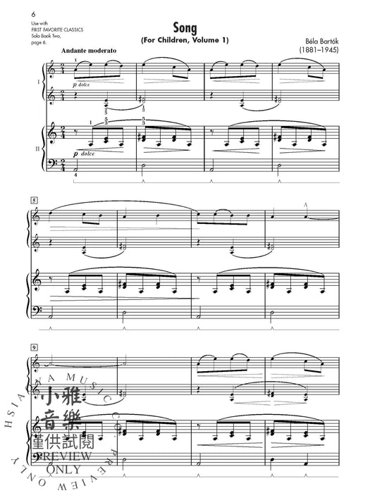 First Favorite Classics: Accompaniment, Book 2 伴奏 | 小雅音樂 Hsiaoya Music