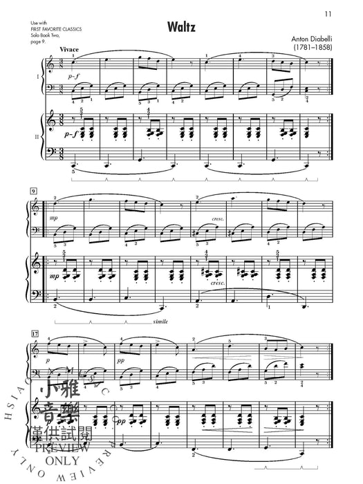 First Favorite Classics: Accompaniment, Book 2 伴奏 | 小雅音樂 Hsiaoya Music