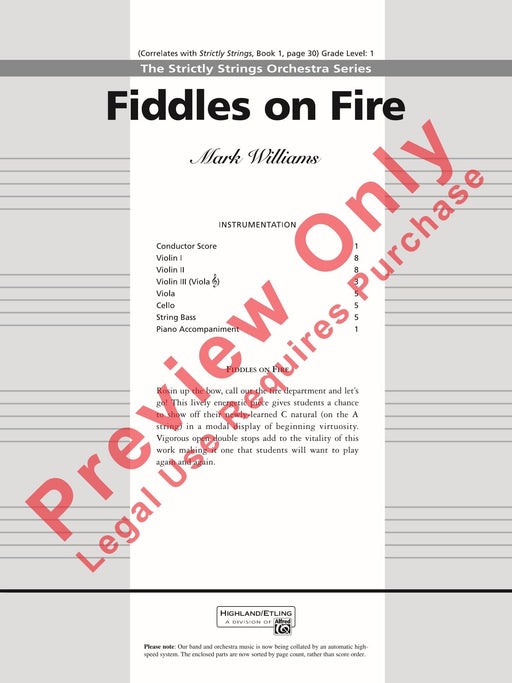 Fiddles on Fire 總譜 | 小雅音樂 Hsiaoya Music