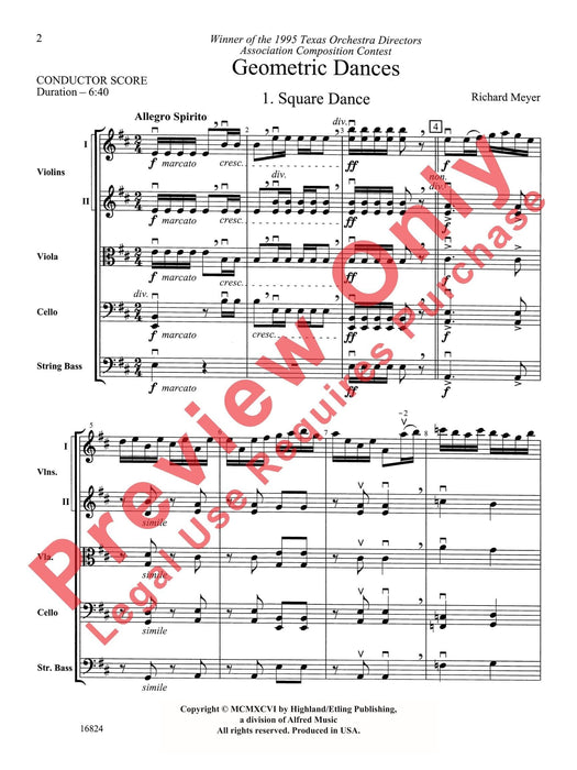 Geometric Dances 1. Square-Dance, 2. Round-Dance, 3. Triangle Dance 舞曲 方舞 舞曲 三角鐵舞曲 總譜 | 小雅音樂 Hsiaoya Music