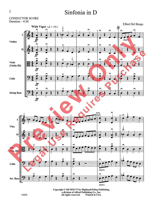 Sinfonia in D 交響曲 總譜 | 小雅音樂 Hsiaoya Music