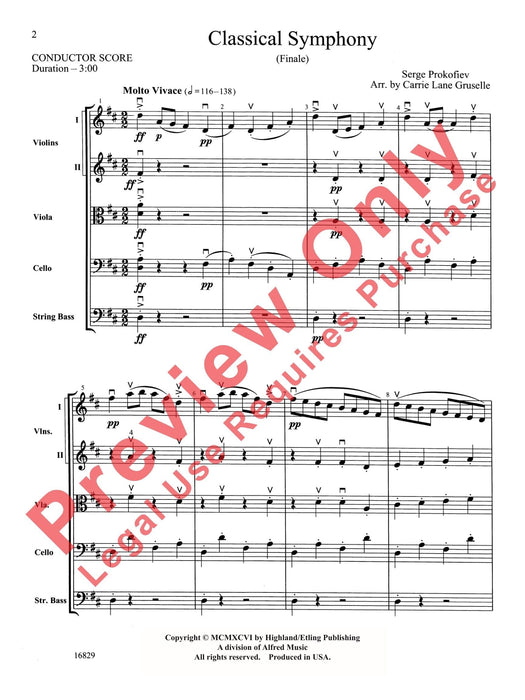 Classical Symphony (Finale) 古典交響曲終曲 總譜 | 小雅音樂 Hsiaoya Music