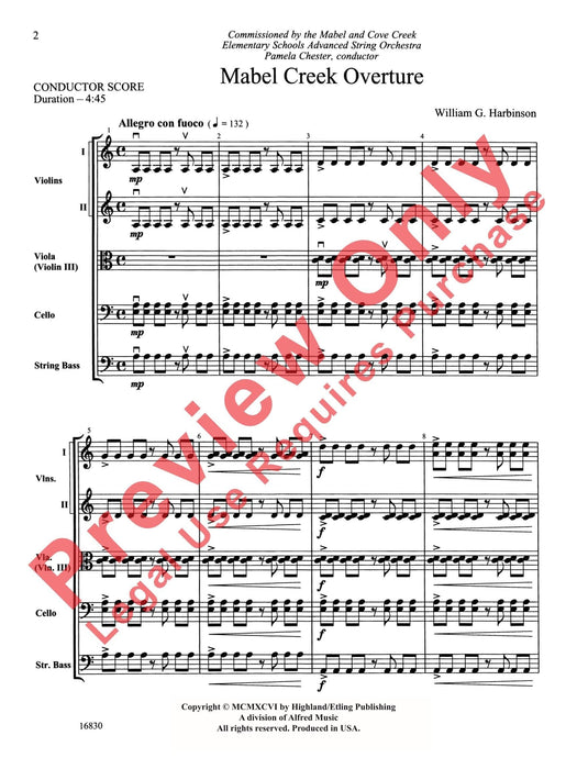 Mabel Creek Overture 序曲 總譜 | 小雅音樂 Hsiaoya Music