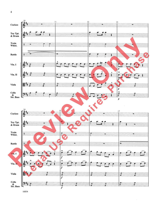 Toy Symphony (First Movement) 莫札特,雷歐波德 交響曲樂章 總譜 | 小雅音樂 Hsiaoya Music