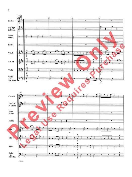 Toy Symphony (First Movement) 莫札特,雷歐波德 交響曲樂章 總譜 | 小雅音樂 Hsiaoya Music