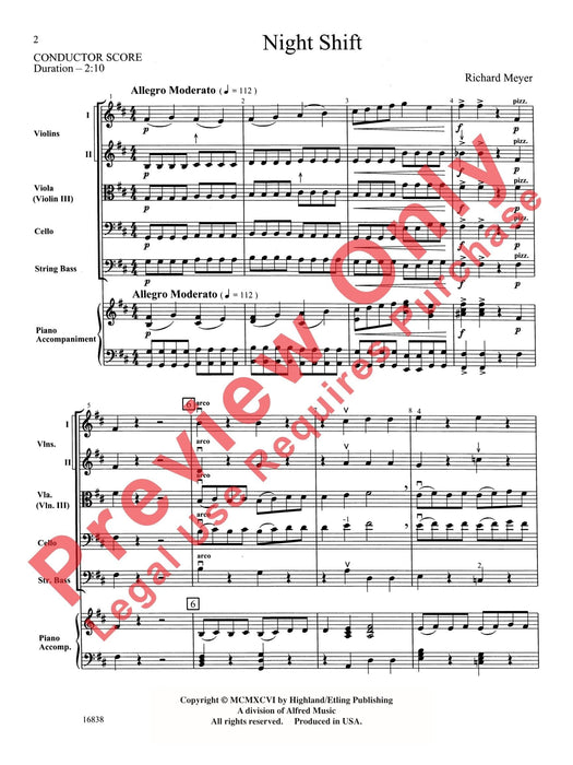 Night Shift 總譜 | 小雅音樂 Hsiaoya Music