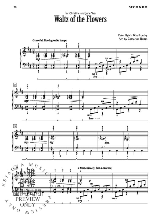 The Nutcracker Suite for Two Duet Arrangements for Intermediate to Late Intermediate Pianists 柴科夫斯基,彼得 胡桃鉗組曲 二重奏 | 小雅音樂 Hsiaoya Music
