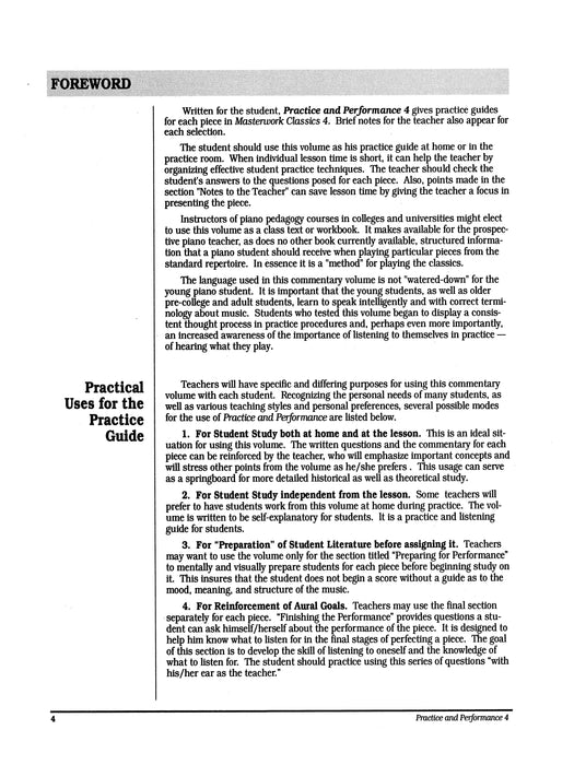 Masterwork Practice & Performance, Level 4 | 小雅音樂 Hsiaoya Music