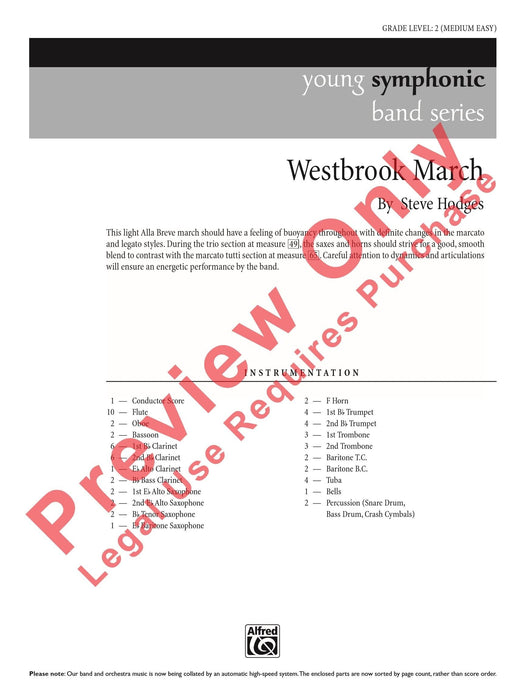 Westbrook March 進行曲 總譜 | 小雅音樂 Hsiaoya Music
