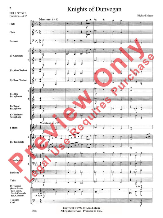 Knights of Dunvegan 總譜 | 小雅音樂 Hsiaoya Music