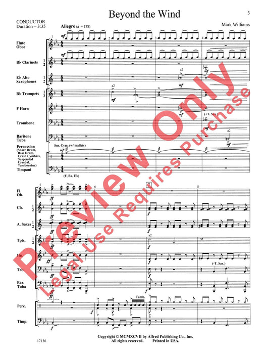 Beyond the Wind 管樂 總譜 | 小雅音樂 Hsiaoya Music